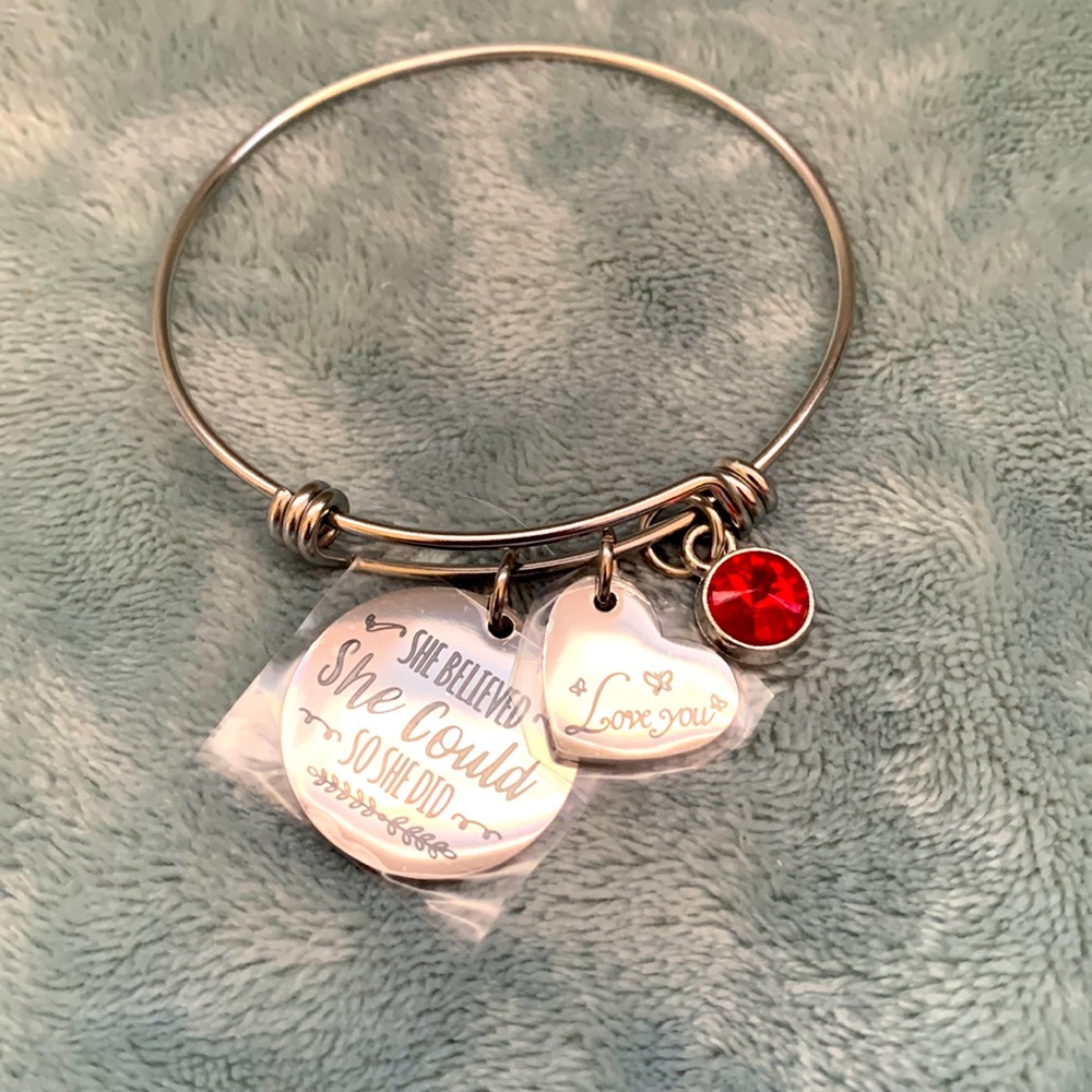 “She believes She Could, So She Did” Bracelet